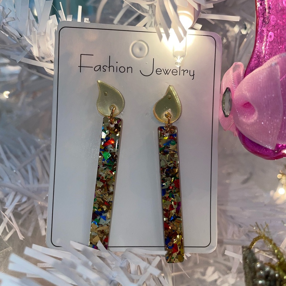 Birthday candle earrings
